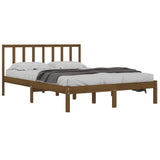 Bed Frame without Mattress Honey Brown Solid Wood Pine 120x200 cm