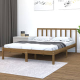 Bed Frame without Mattress Honey Brown Solid Wood Pine 120x200 cm