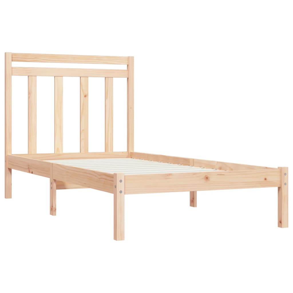 Bed Frame without Mattress 90x200 cm Solid Wood