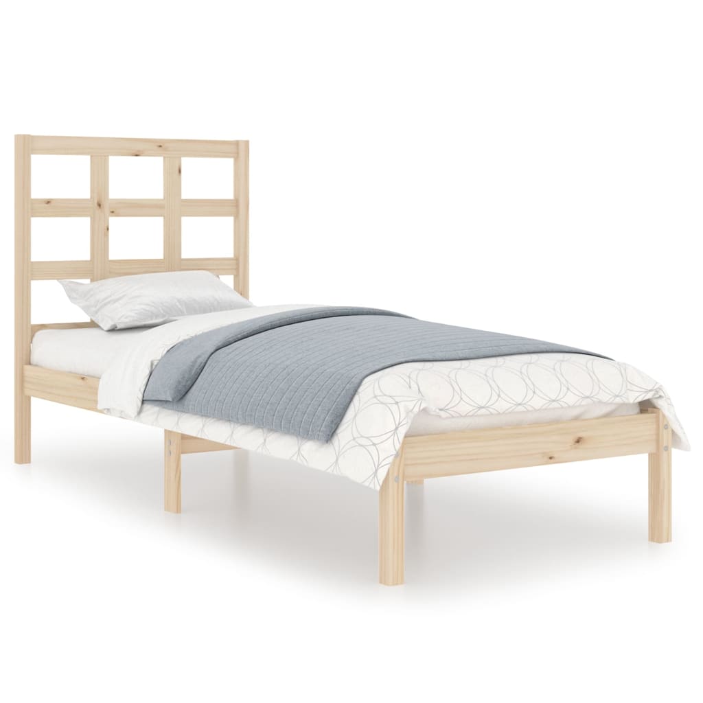 Bed Frame without Mattress 100x200 cm Solid Wood