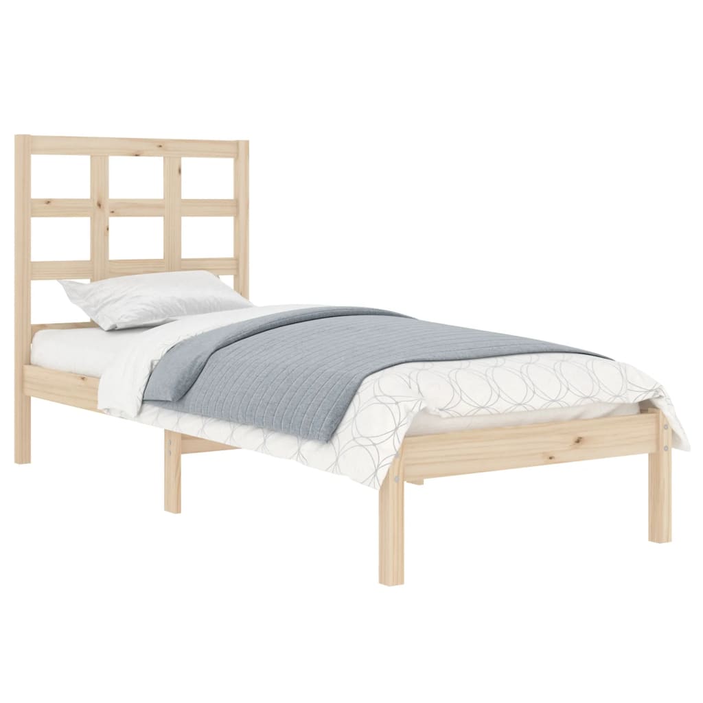 Bed Frame without Mattress 100x200 cm Solid Wood