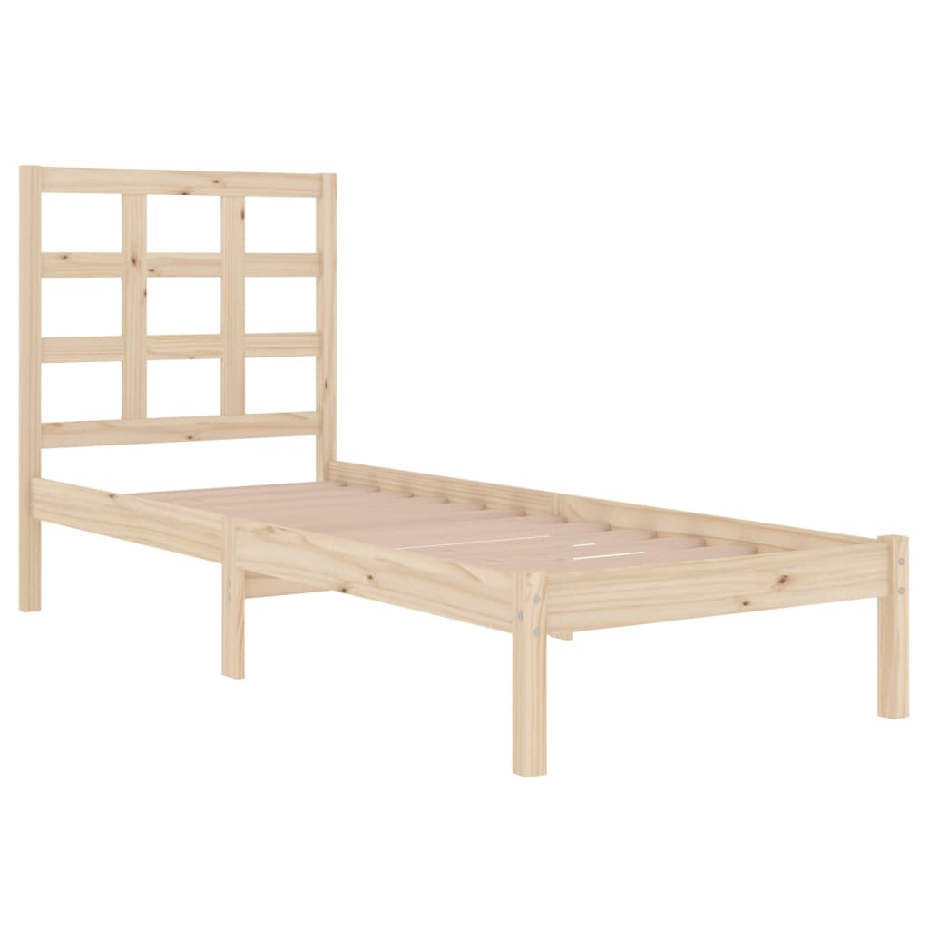 Bed Frame without Mattress 100x200 cm Solid Wood