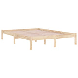 Bed Frame without Mattress 200x200 cm Solid Wood