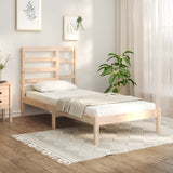 Bed Frame without Mattress Solid Wood 75x190 cm Small Single Small Single