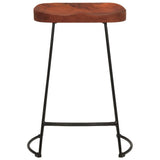 Gavin Bar Stools 2 pcs 45x40x63 cm Solid Wood Mango