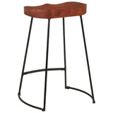 Gavin Bar Stools 2 pcs 45x40x63 cm Solid Wood Mango