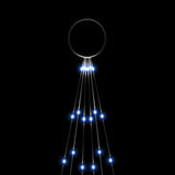 Christmas Tree on Flagpole Blue 108 LEDs 180 cm