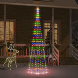 Christmas Tree on Flagpole Colourful 310 LEDs 300 cm