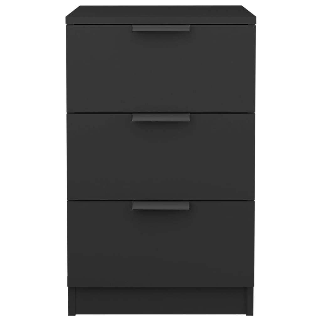 Bedside Cabinets 2 pcs Black 40x36x65 cm