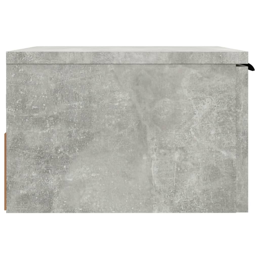 Wall-mounted Bedside Cabinets 2 pcs Concrete Grey 34x30x20 cm