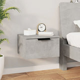 Wall-mounted Bedside Cabinets 2 pcs Concrete Grey 34x30x20 cm