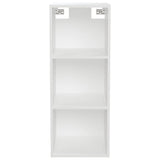 Wall Cabinet White 34.5x32.5x90 cm Engineered Wood