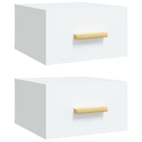 Wall-mounted Bedside Cabinets 2 pcs White 35x35x20 cm