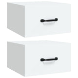 Wall-mounted Bedside Cabinets 2 pcs White 35x35x20 cm