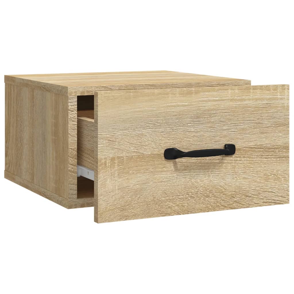 Wall-mounted Bedside Cabinets 2 pcs Sonoma Oak 35x35x20 cm