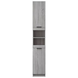 Bathroom Cabinet Grey Sonoma 32x34x188.5 cm Engineered Wood