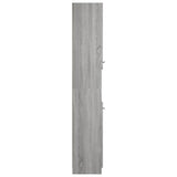 Bathroom Cabinet Grey Sonoma 32x34x188.5 cm Engineered Wood