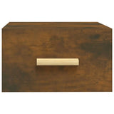 Wall-mounted Bedside Cabinet Smoked Oak 35x35x20 cm