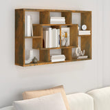 Wall Shelf Smoked Oak 85x16x52.5 cm Engineered Wood