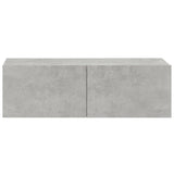 Wall TV Cabinets 4 pcs Concrete Grey 100x30x30 cm