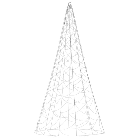 Christmas Tree on Flagpole Warm White 500 LEDs 300 cm