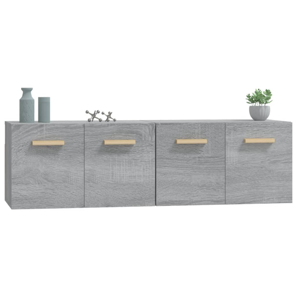 Wall Cabinets 2 pcs Grey Sonoma 60x36.5x35 cm Engineered Wood