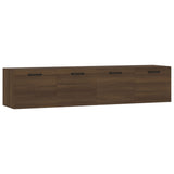 Wall Cabinets 2 pcs Brown Oak 60x36.5x35 cm Engineered Wood