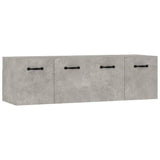 Wall Cabinets 2 pcs Concrete Grey 80x35x36.5 cm Engineered Wood