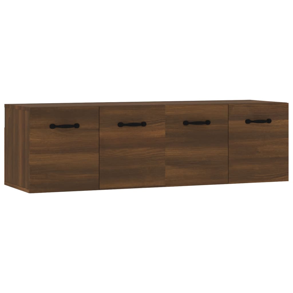 Wall Cabinets 2 pcs Brown Oak 80x35x36.5 cm Engineered Wood