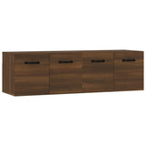 Wall Cabinets 2 pcs Brown Oak 80x35x36.5 cm Engineered Wood