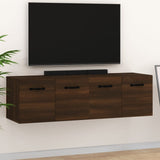 Wall Cabinets 2 pcs Brown Oak 80x35x36.5 cm Engineered Wood