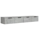 Wall Cabinets 2 pcs Concrete Grey 68x30x20 cm Engineered Wood