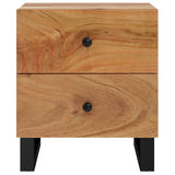 Bedside Cabinets 2 pcs 40x33x46 cm Solid Wood Acacia