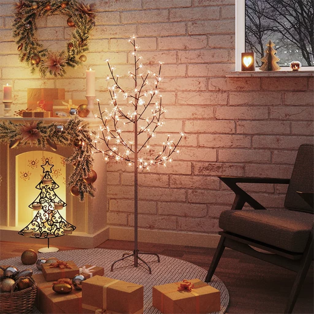 Cherry Blossom LED Tree Warm White 84 LEDs 120 cm