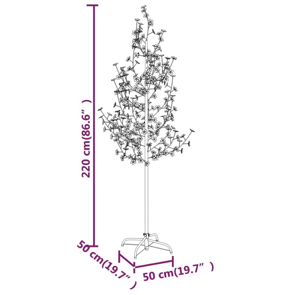 Cherry Blossom LED Tree Warm White 220 LEDs 220 cm