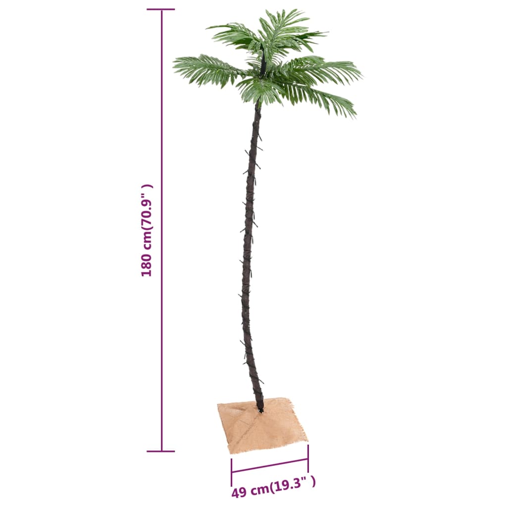 LED Palm Tree Warm White 96 LEDs 180 cm