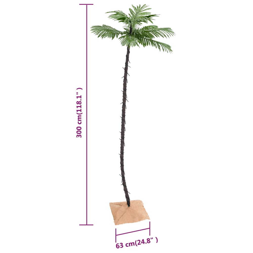 LED Palm Tree Warm White 192 LEDs 300 cm