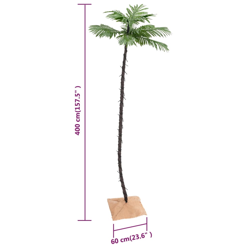 LED Palm Tree Warm White 252 LEDs 400 cm