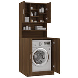 Washing Machine Cabinet Brown Oak Engineered Wood