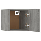 Wall-mounted TV Cabinet Set Grey Sonoma Engineered Wood