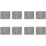 Wall-mounted TV Cabinets 8 pcs Grey Sonoma 30.5x30x30 cm