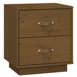 Bedside Cabinet Honey Brown 40x34x45 cm Solid Wood Pine