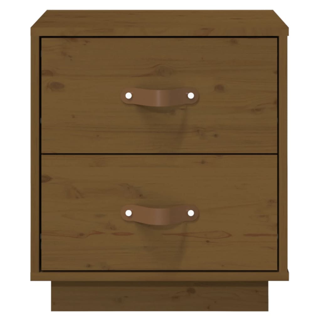 Bedside Cabinet Honey Brown 40x34x45 cm Solid Wood Pine