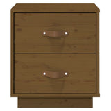 Bedside Cabinet Honey Brown 40x34x45 cm Solid Wood Pine