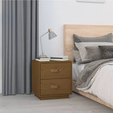 Bedside Cabinet Honey Brown 40x34x45 cm Solid Wood Pine