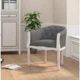 Dining Chair Dark Grey Fabric