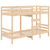 Bunk Bed without Mattress 75x190 cm Small Single Solid Wood Pine