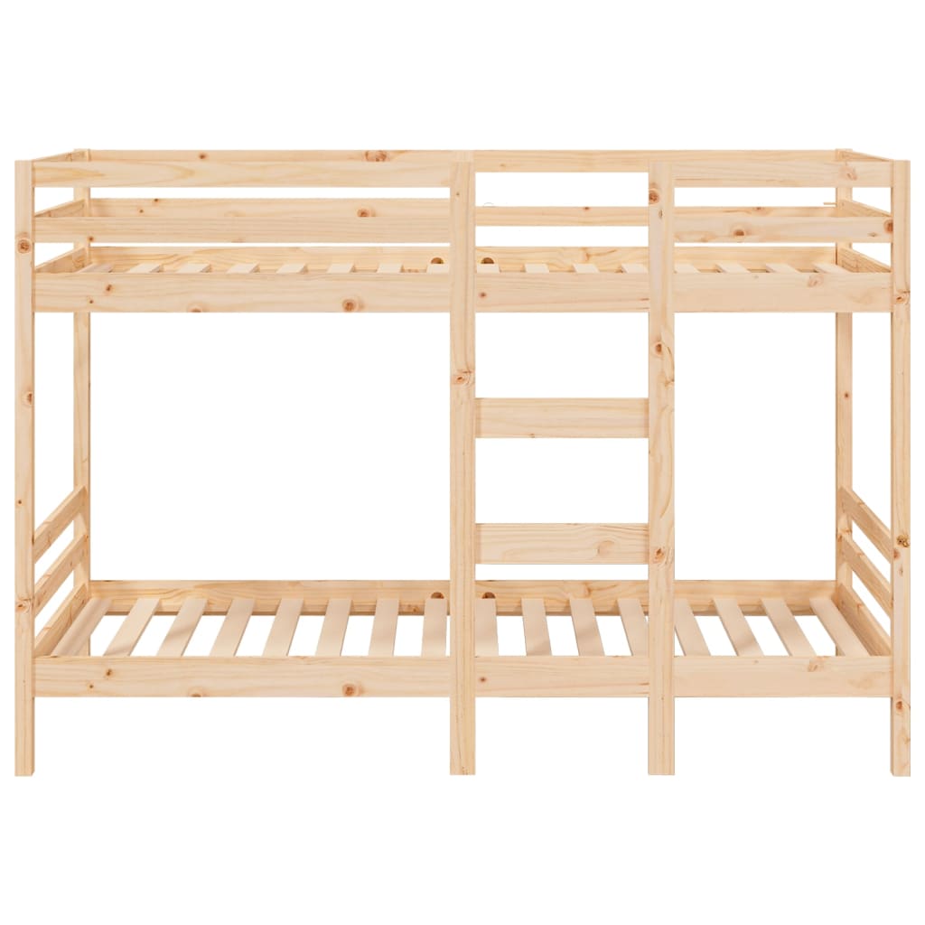 Bunk Bed without Mattress 75x190 cm Small Single Solid Wood Pine