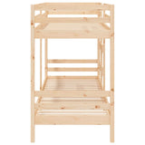 Bunk Bed without Mattress 75x190 cm Small Single Solid Wood Pine