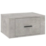 Wall-mounted Bedside Cabinets 2 pcs Concrete Grey 50x36x25 cm